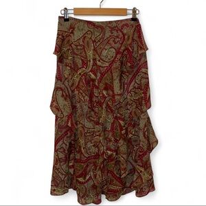 Lauren Ralph Lauren flowy paisley print skirt size 8 NWT #ralphlauren #boho
